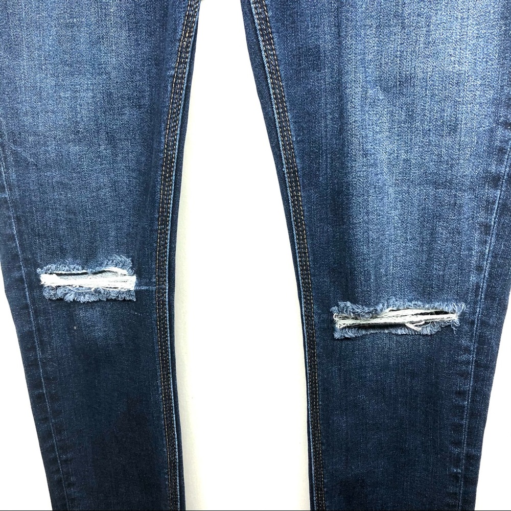 One Teaspoon High Rise Distressed Skinny Jeans - Picture 3 of 10